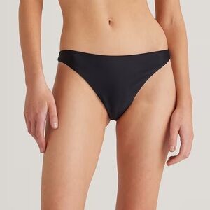 NWT QUINCE Black Italian Low-Rise Bikini Bottom Sz S and L